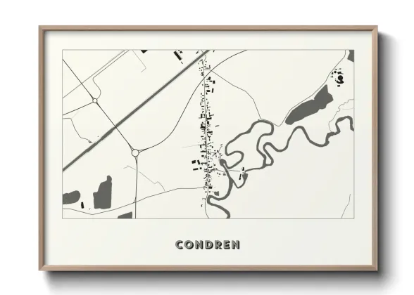 Une affiche de carte sur Condren