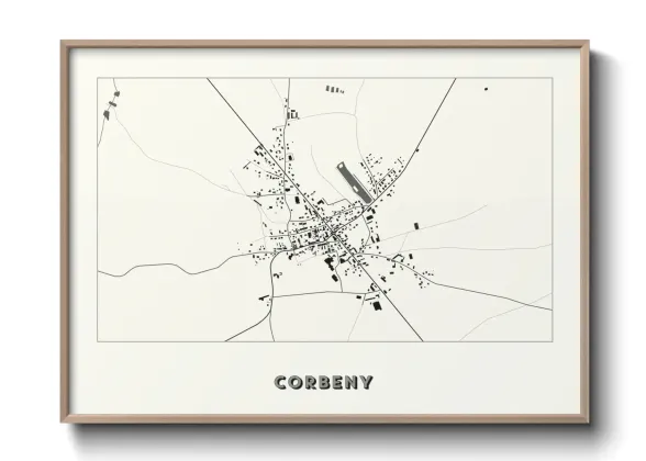 Une affiche de carte sur Corbeny