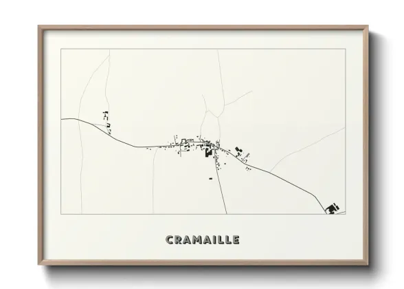 Une affiche de carte sur Cramaille