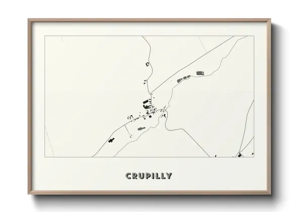 Une affiche de carte sur Crupilly