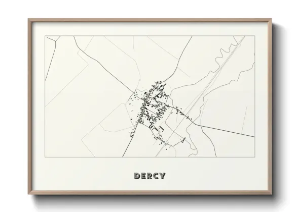 Une affiche de carte sur Dercy