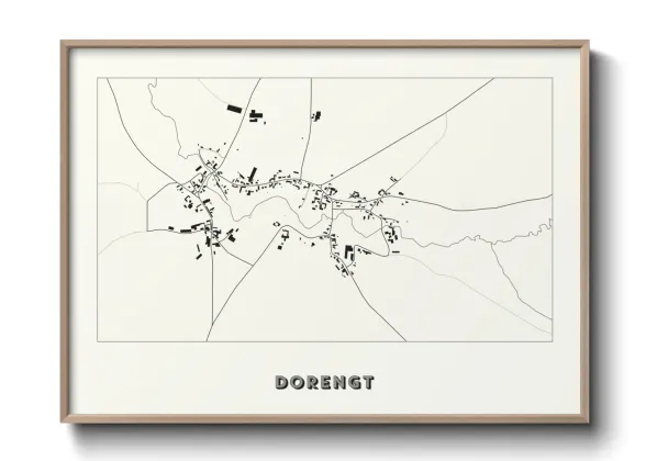 Une affiche de carte sur Dorengt
