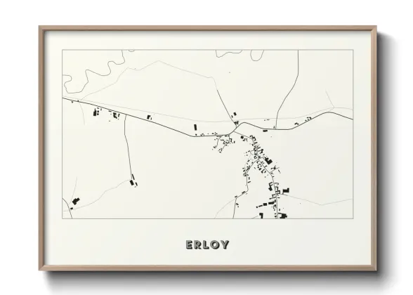 Une affiche de carte sur Erloy