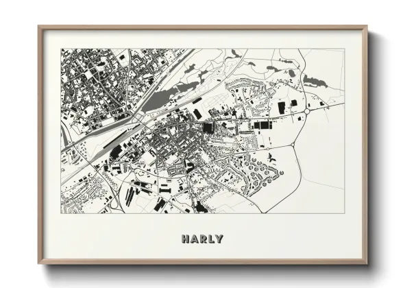 Une affiche de carte sur Harly