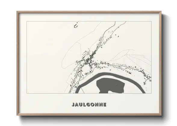 Une affiche de carte sur Jaulgonne