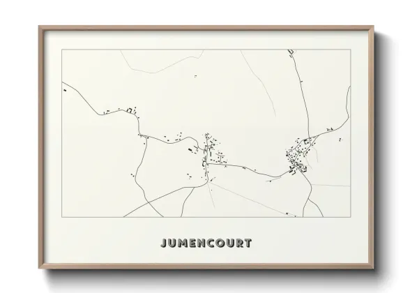 Une affiche de carte sur Jumencourt