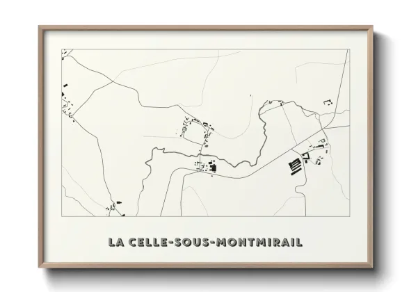 Une affiche de carte sur La Celle-sous-Montmirail