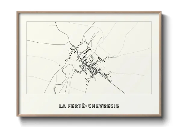 Une affiche de carte sur La Ferté-Chevresis