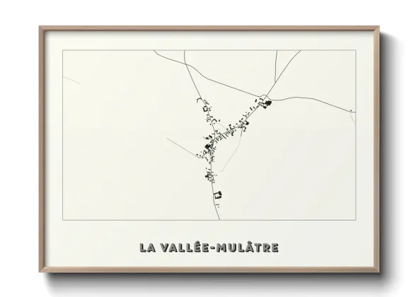 Une affiche de carte sur La Vallée-Mulâtre