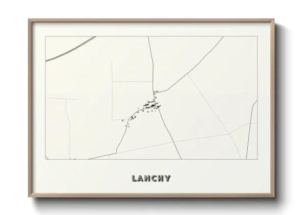 Une affiche de carte sur Lanchy