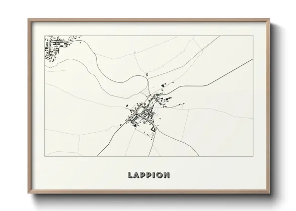 Une affiche de carte sur Lappion