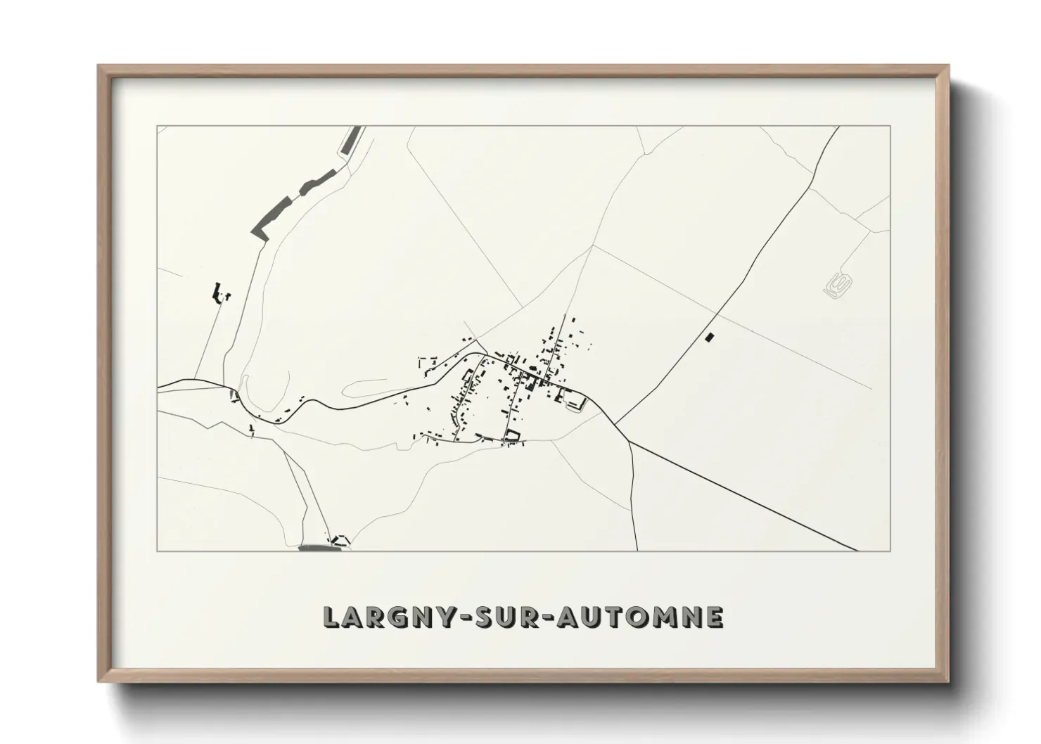 Un poster carteLargny-sur-Automne