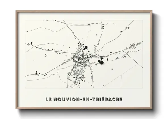 Une affiche de carte sur Le Nouvion-en-Thiérache
