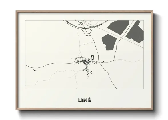 Une affiche de carte sur Limé