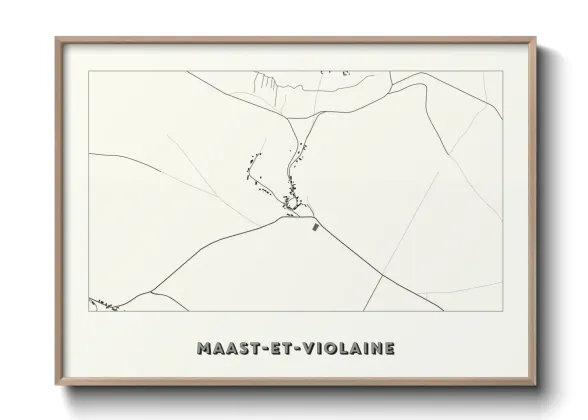 Une affiche de carte sur Maast-et-Violaine