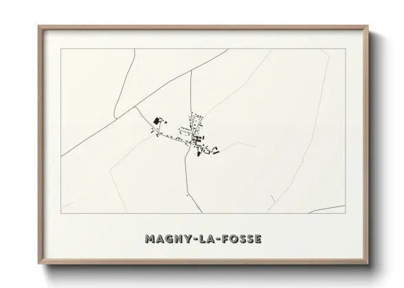 Une affiche de carte sur Magny-la-Fosse