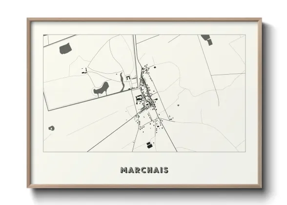 Une affiche de carte sur Marchais