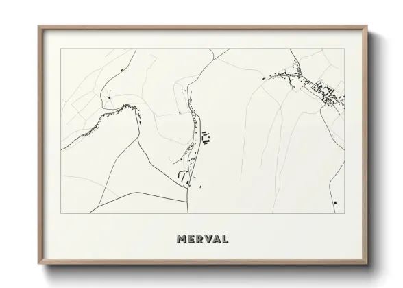Une affiche de carte sur Merval