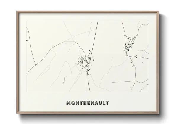 Une affiche de carte sur Monthenault