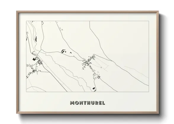 Une affiche de carte sur Monthurel