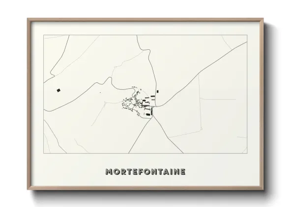 Une affiche de carte sur Mortefontaine