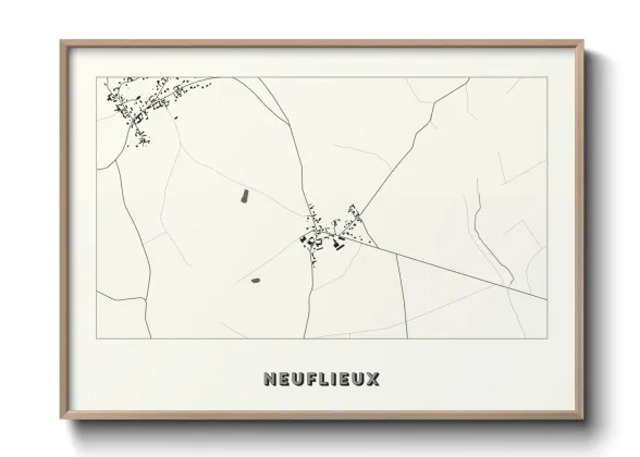 Une affiche de carte sur Neuflieux