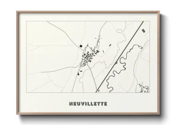 Une affiche de carte sur Neuvillette