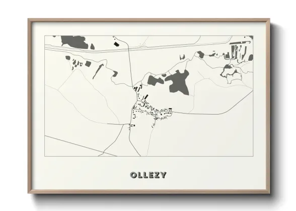 Une affiche de carte sur Ollezy
