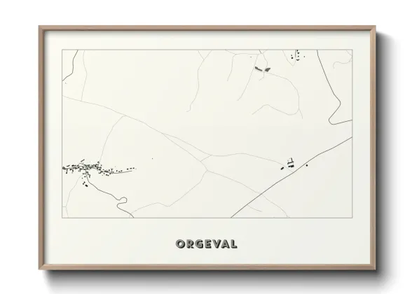 Une affiche de carte sur Orgeval