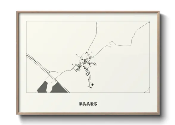 Une affiche de carte sur Paars