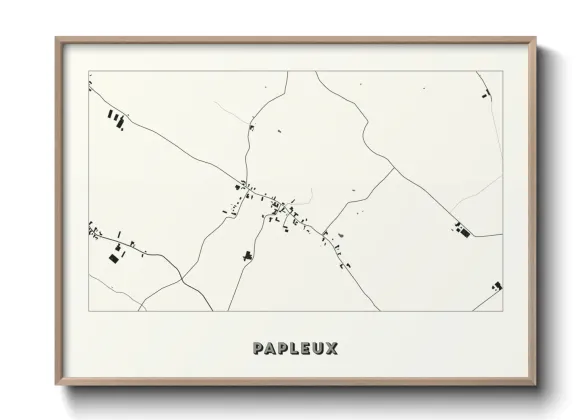Une affiche de carte sur Papleux