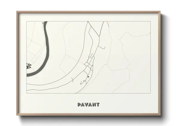 Une affiche de carte sur Pavant