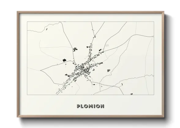 Une affiche de carte sur Plomion