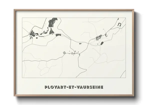 Une affiche de carte sur Ployart-et-Vaurseine
