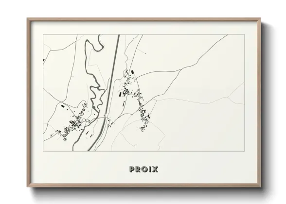 Une affiche de carte sur Proix