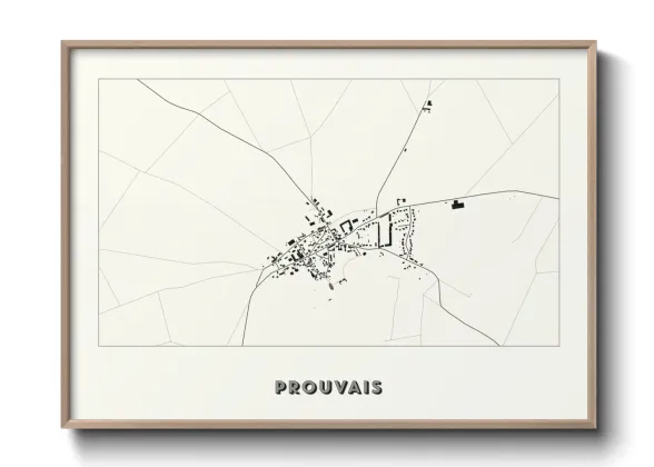 Une affiche de carte sur Prouvais