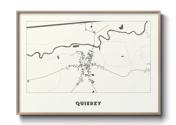 Une affiche de carte sur Quierzy