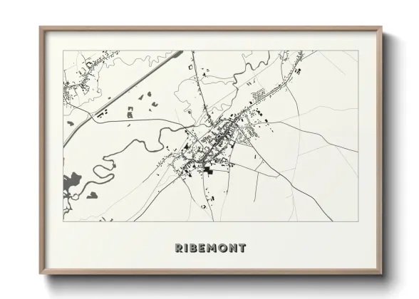 Une affiche de carte sur Ribemont
