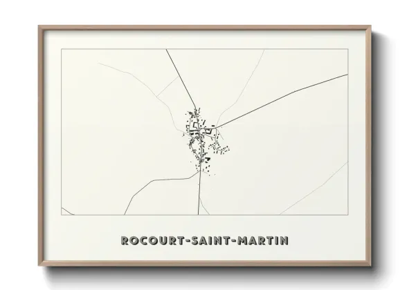 Une affiche de carte sur Rocourt-Saint-Martin