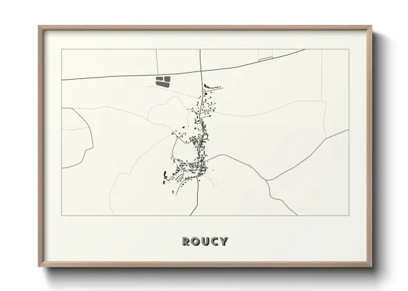 Une affiche de carte sur Roucy