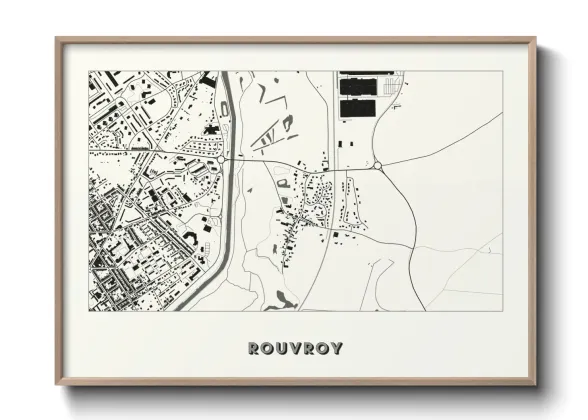 Une affiche de carte sur Rouvroy