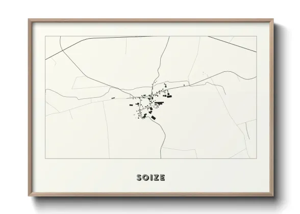 Une affiche de carte sur Soize
