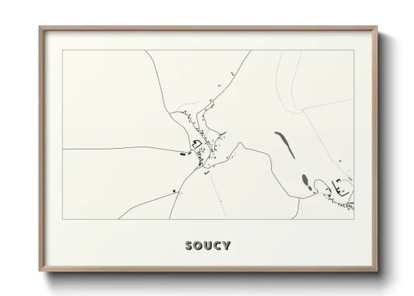 Une affiche de carte sur Soucy