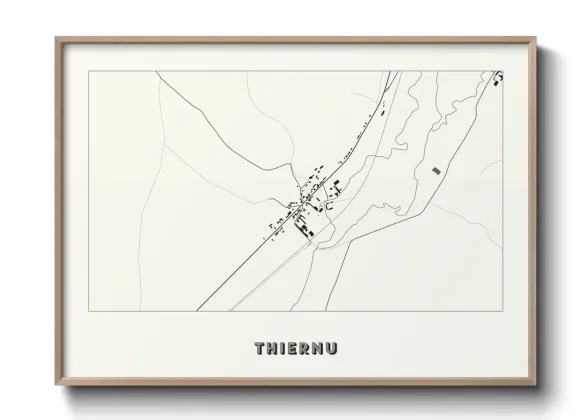 Une affiche de carte sur Thiernu