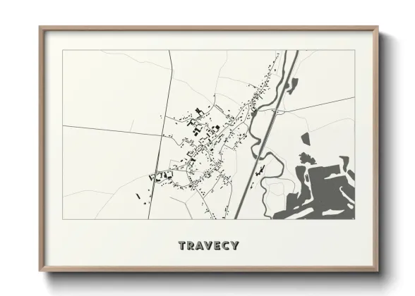 Une affiche de carte sur Travecy