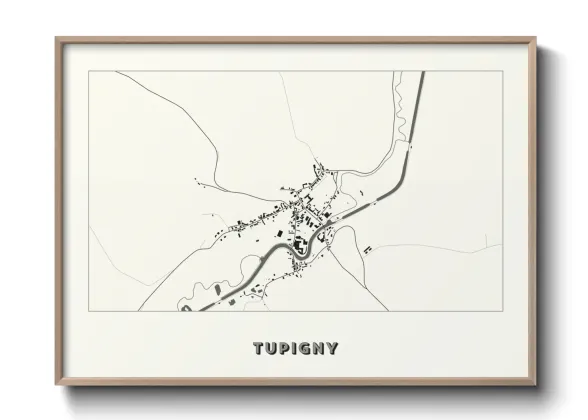 Une affiche de carte sur Tupigny