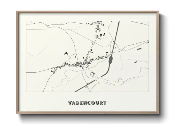 Une affiche de carte sur Vadencourt
