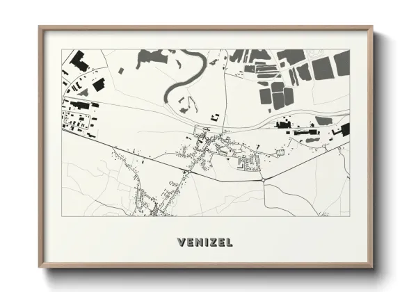 Une affiche de carte sur Venizel