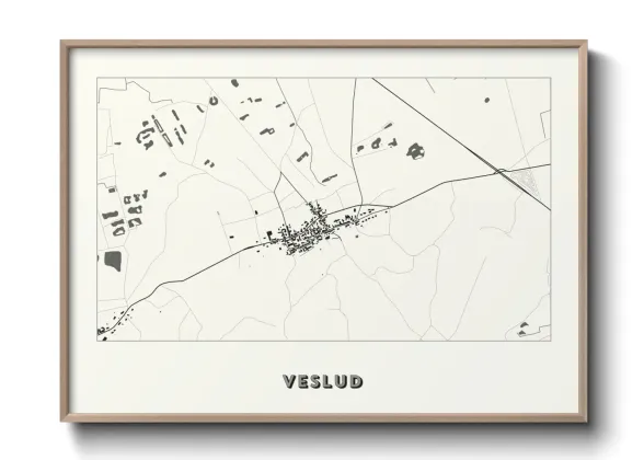 Une affiche de carte sur Veslud