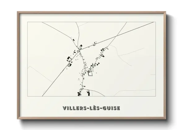 Une affiche de carte sur Villers-lès-Guise